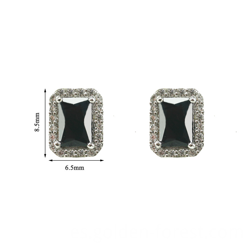 rectángulo cuadrado perno negro simple square rectangle black stud simple